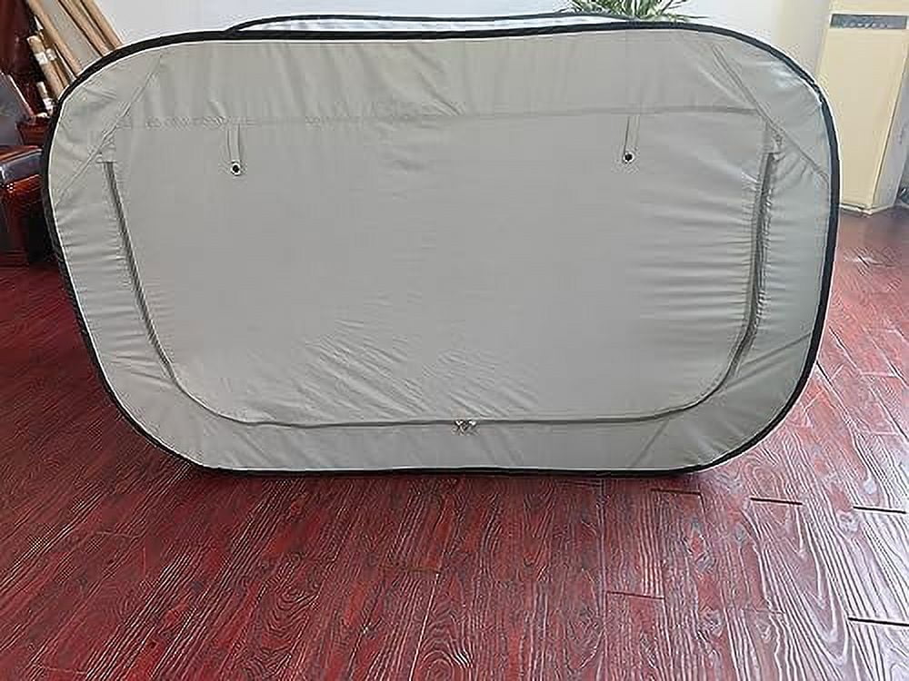 Skywin Bed Tent Twin - Pop Up Privacy Tent for Twin Bed, Collapsible, Breathable, Light Reducing Pongee Bed Canopy for Warm and Cozy Night (Modern Grey)