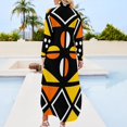 thumbnail image 2 of African Geometric Fabric Design Long Sleeved Shirt Dress prom dresses women's summer clothing Dance dresses Women's dress, 2 of 6