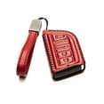 thumbnail image 2 of Vitodeco Genuine Leather Smart Key Fob Case with Leather Key Strap Compatible for Acura MDX, Acura RDX 2022 -2023 (4-Button, Red), 2 of 6