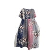thumbnail image 4 of Ruyang Summer Dresses for Women Women's Retro Botanical Floral Design Printed Casual Loose Dress With Pocket Sundress Short, 4 of 4