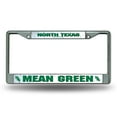 thumbnail image 4 of North Texas Mean Green Chrome Metal License Plate Frame - Set of 2 Frames, 4 of 6