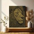 thumbnail image 6 of Majestic Lion Portrait Canvas Wall Art，Home Decor Gift for Living Room Bedroom Dining Room, 6 of 8