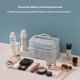 thumbnail image 5 of Billuyoard Bolsa de almacenamiento Bolsas simples Zip Sólido Ligero Paquete portátil Cosméticos Pastas de dientes Cepillo de dientes Negocios Almacenamiento y organización del hogar Rosa, 5 of 6