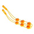 thumbnail image 2 of Masajeador de espalda con rodillo y cuerda para reducir la fatiga, correa de masaje manual portátil para espalda, cuello, hombros, piernas y cintura, color amarillo, 2 of 14