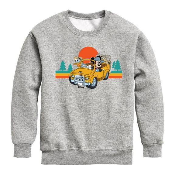 Disney - Lets Hit The Road - Toddler & Youth Crewneck Fleece Sweatshirt