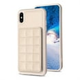 thumbnail image 2 of ELEHOLD for Apple iPhone XS Max Card Holder Back Case with Pockets, Premium PU Leather ID Cash Credit Slots Magnetic Kickstand Flip Folio Slim Hard Protective Cover, beige, 2 of 7