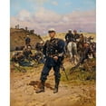 thumbnail image 2 of Alphonse Marie De Neuville 20x24 Black Ornate Framed Double Matted Museum Art Print Titled: Sergeant Major Hunter (1882), 2 of 5