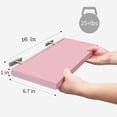 thumbnail image 3 of Floating Shelves 3 Set Solid Wood for Bedroom Bathroom Kitchen Decor, Pink Shelves, 3 of 7