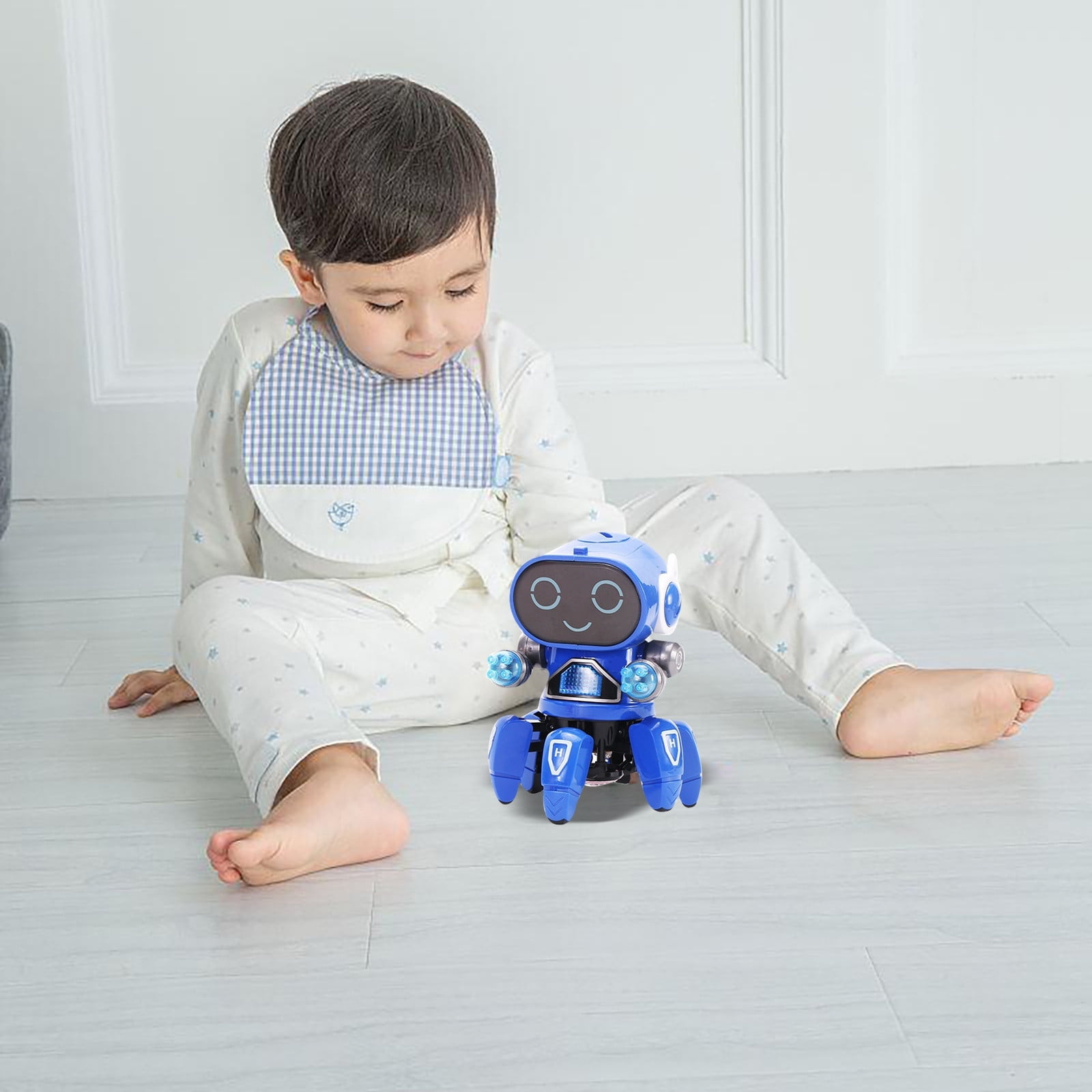 Xubinwww Six Robot Children's Intelligent Singing And Dancing Robot Boy And Girl Toys Alphabet Activity Hide And Seek Beehive Extra Large for Kids Hand Games for Boys Games for 2-4 Years Bottle