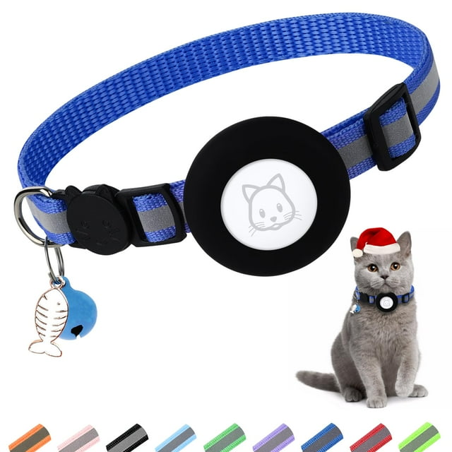 Collar Airtag para gatos SimpleThings reflectante con campana y soporte