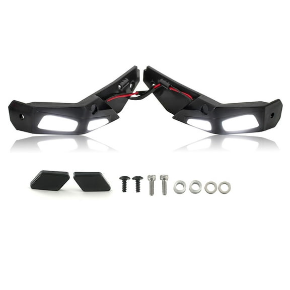 1 Pair Handguards with LED Lights for Can Am Ryker 600 900 Sport & Rally Edition Hand Guards Protector Kit & LED Lamp