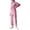 Pink, variant on Women's Velvet Tracksuits 2 Piece Outfits Long Sleeve Lapel Collar Full-zip Crop Jacket and Wide Leg Pant Sets (XL, White)