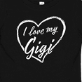 thumbnail image 4 of Inktastic I Love My Gigi in White Chalk Heart Boys or Girls Baby T-Shirt, 4 of 5
