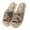 Navy, variant on Japanese Style Open Toe Slippers Floral Linen Indoor House Shoes For Men And Women Lightweight Washable Sandals (Green 5.5)