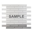 thumbnail image 1 of Sample - Brushed Nickle Stainless Steel Brick Joint Mosaic Tile Kitchen Bath Backsplash, 1 of 6
