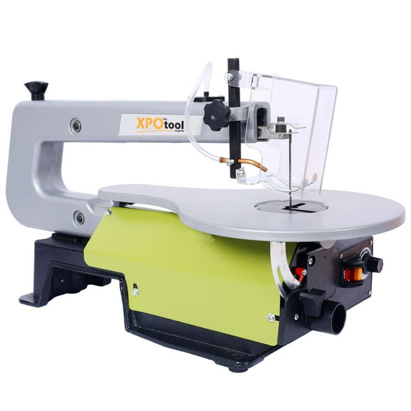 16-Inch Variable Speed Scroll Saw Featuring Large Adjustable Tilting Table for Effortless Angled Cuts, Built-In Dust Port, Reliable Blade Guard Protection and Optimal Performance for Woodworking