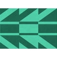 thumbnail image 1 of Ahgly Company Indoor Rectangle Patterned Medium Teal Green Area Rugs, 4' x 6', 1 of 6