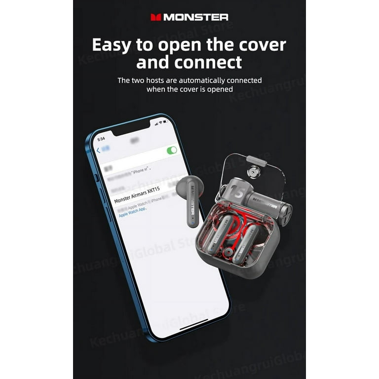 Original Monster XKT15 Wireless Bluetooth 5.3 Earphones TWS