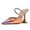 Orange-purple Gradient, variant on FSJ Women Glamorous Pointed Closed Toe Backless Sandals Stiletto Flared High Heel Pumps Rhinestone Straps Slide Mules Shoes Size 8 Clear