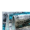 thumbnail image 4 of Flash Furniture Rylan Rectangular Contemporary Grey, Turquoise Area Rug, 2' x 7', 4 of 6