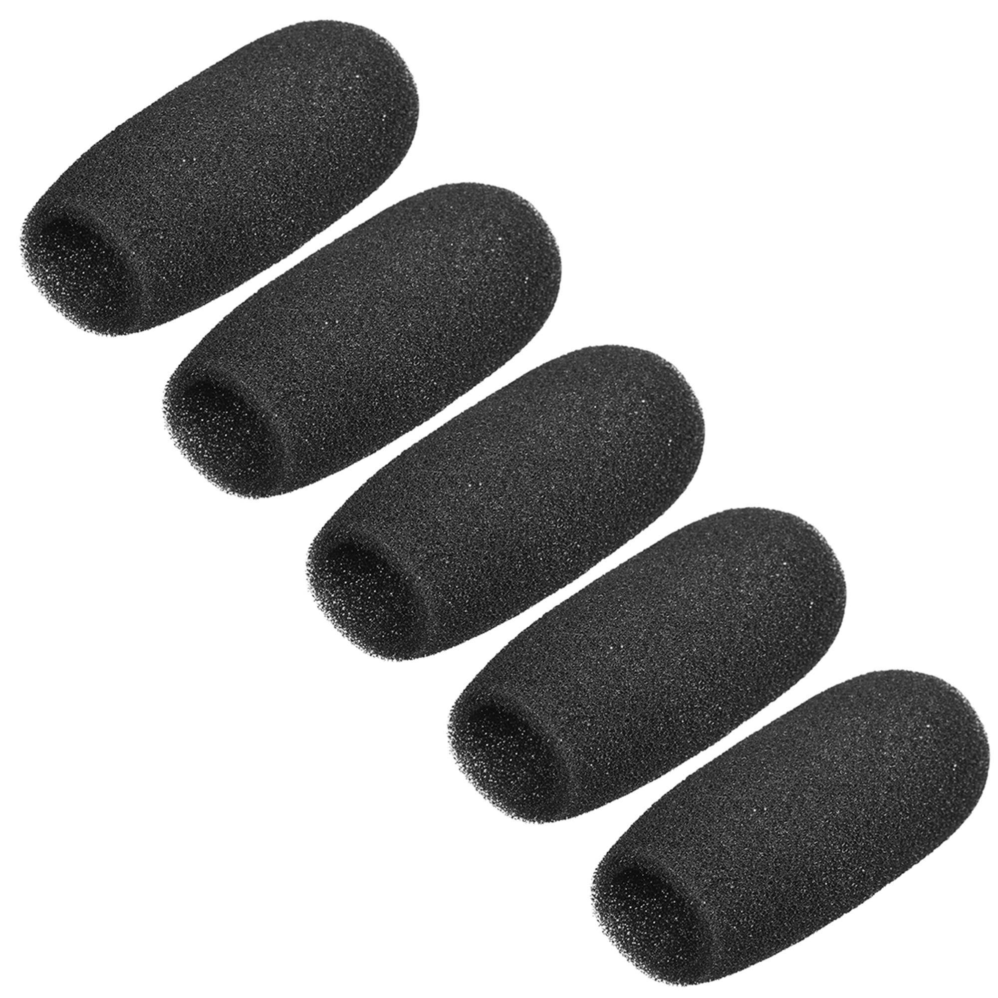 20 PCS Sponge Foam Mic Cover Conference Microphone Windscreen Shield Protection Black 72mm Long