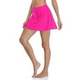 thumbnail image 3 of Attraco Women's Solid Swim Skirt Build-in Brief Tummy Control Tankini Bottoms, 3 of 6