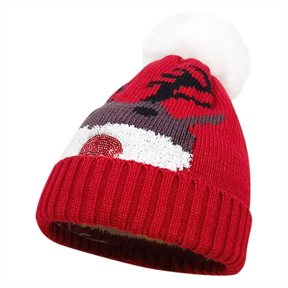 Christmas Hats for Men and Women Winter Hats for Women Cold Weather New Knit Hat for Winter Christmas Santa Hat Outdoor Warm Woolen Hat