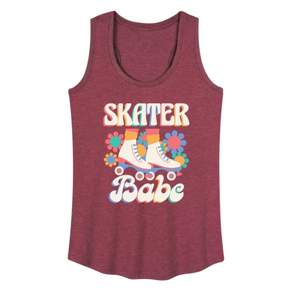 Instant Message - Skater Babe - Women's Racerback Tank Top