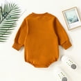 thumbnail image 3 of Infant Baby Girls Boys Romper Onesies Round Neck Long Sleeve Jumpsuits Autumn One Piece Clothes, 3 of 7