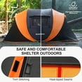 thumbnail image 6 of AOPEC Pop Up Camping Tent, 2/4/6 Person Instant Tent Waterproof PU4500mm, Spacious Ventilated Camping Tent with Front Porch, Quick Setup Lightweight Portable for Outdoor Camping Hiking Beach, 6 of 7