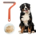 thumbnail image 2 of Unique Bargains 1 Pc Portable Double-Sided Pet Hair Remover for Dog for Cat Orange, 2 of 6