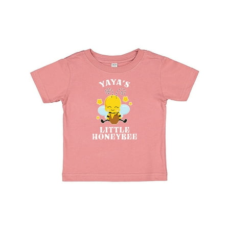 

Inktastic Cute Bee Yaya s Little Honeybee with Stars Gift Baby Boy or Baby Girl T-Shirt