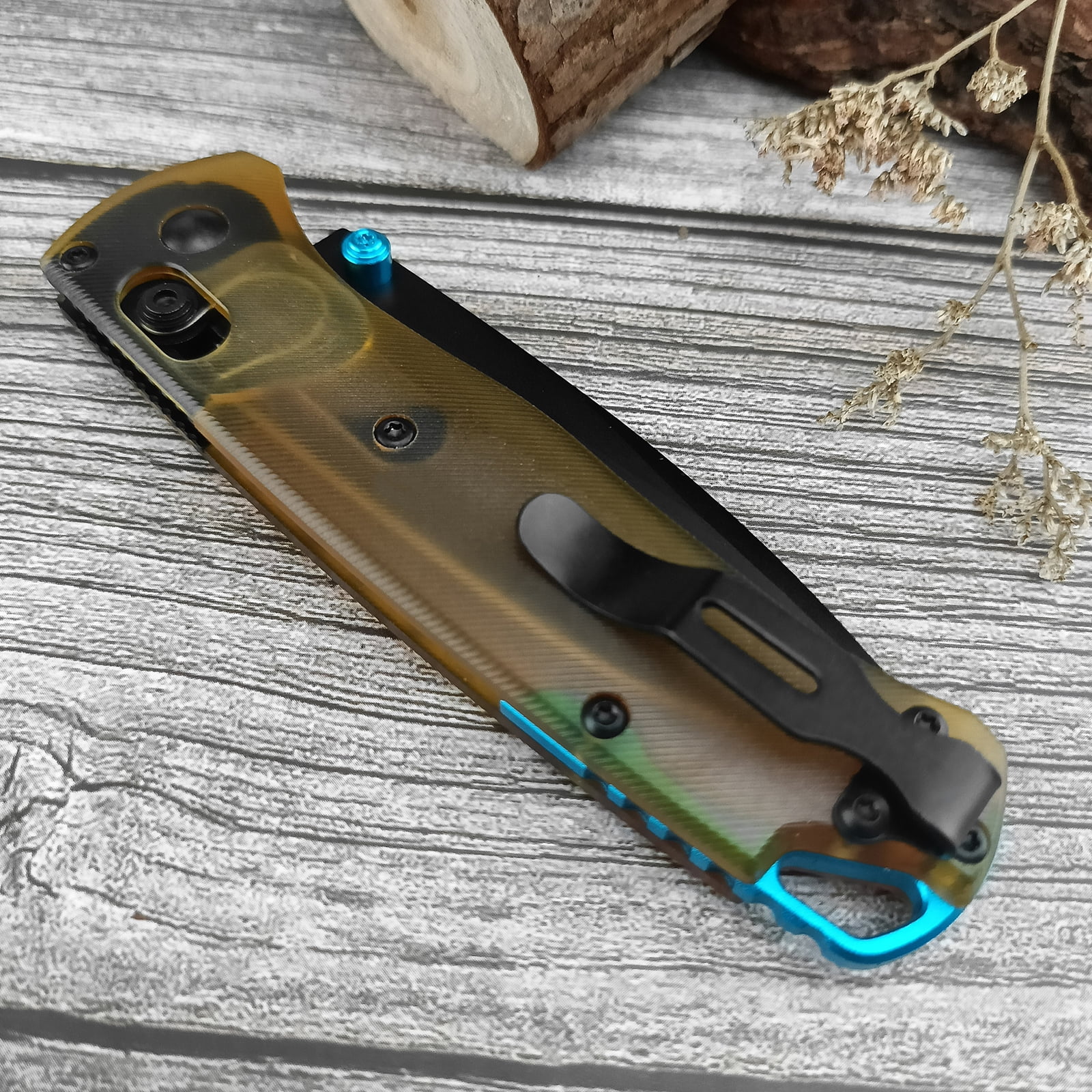 Folding Pocket Knives,3.15"440C Steel Blade and Ultem Handle with Pocket Clip, EDC Knife for Indoor Ourdoor