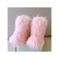 thumbnail image 3 of Eloshman Ladies Comfortable Plush Mid Calf Boot Indoor Outdoor Fashion Fuzzy Snow Boots Cozy Furry Pink 7, 3 of 3