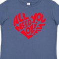 thumbnail image 4 of Inktastic All You Need is Love Red Heart Shape Boys or Girls Baby T-Shirt, 4 of 5