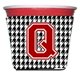 thumbnail image 1 of Monograma - Hugger Aislante Para Bebidas Con Copa Individual Roja Q Inicial De Pata De Gallo Cj1021Q-Rsc, 1 of 1