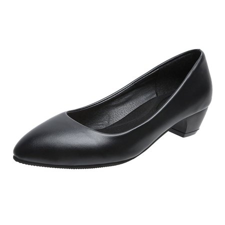 

New Shoes High Heels Women‘s Stiletto Heel Pointed Professional Women‘s Shoes All-match Work Shoes Women‘s Single-layer Shoes Black Leather Shoes for Women