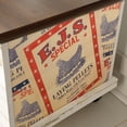 thumbnail image 4 of Sauder® Eden Rue Collection Rolling Chest, White Plank with Spiced Mahogany accent, 419590, 4 of 4