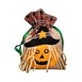 thumbnail image 1 of Halloween Candy Bag Cat Pumpkin Witch Drawstring Treat & Trick Bag Party Favor, 1 of 9