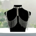 thumbnail image 3 of AOOOWER Crystals Tassels Arm Chain Multilayered Shoulder Body Jewelry for Ladies, 3 of 8