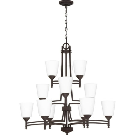 

Quoizel Billingsley 12-Light 31 Transitional Chandelier in Old Bronze