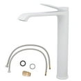 thumbnail image 2 of Grifo de Fregadero de Cocina Rosca G1/2 Lavabo de Inodoro de Latón Blanco Grifo de Cascada de Agua Fría Y Caliente Grifos de Fregadero de Baño de Cocina de Hogar Comercial ANGGREK  Otros, 2 of 8