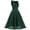 Army Green, variant on Women's V-Neck Lace Patchwork Draped Cocktail Party Evening Dress Sleeveless Elegant Formal Gown, Navy XL