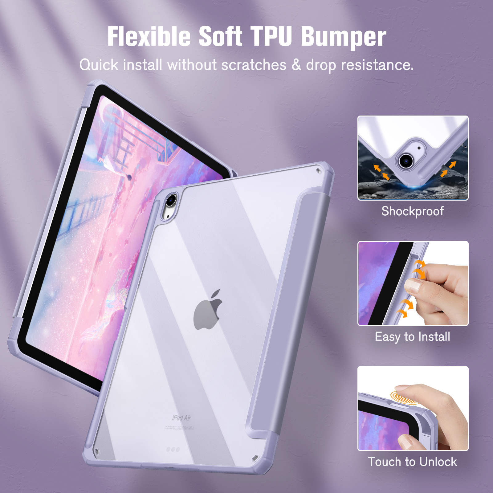 Fintie Slim Hybrid Case for iPad Air 11-Inch & 10.9-Inch photo 2
