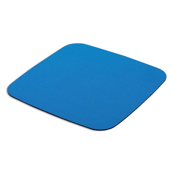 1InTheOffice Blue Mouse Pad, Small Mouse Pad, 8.25" x 8.25", Non-Skid