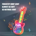thumbnail image 3 of Electric Guitar Toy Transparent Gear Guitar With Light Music Kid Educational Toy, 3 of 5