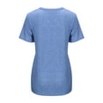 thumbnail image 5 of Mittory Women's Tops Short Sleeve Twist Knotted T Shirts Summer Blouse Tunic Tops, 5 of 8