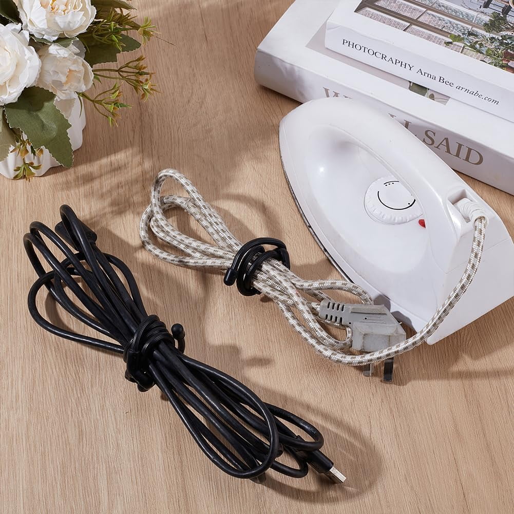 10pcs 32inch Silicone Twist Ties Reusable Silicone Cable Tie Twist Ties Heavy Duty Bendable Cable Ties Straps Cord Organizer Ties for Cable Wire Management Bundling Holding Indoor Outdoor