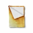 thumbnail image 2 of Abstract Soft Flannel Fleece Throw Blanket, Abstract Shapes and Lines in Vibrant Colors with Modern Grid Design, Cozy Plush for Indoor and Outdoor Use, 50" x 60", Dark Orange and Yellow, by Ambesonne, 2 of 6