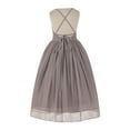 thumbnail image 2 of Ekidsbridal Criss-Cross Chiffon Flower Girl Dress Junior Pageant Formal Photoshoot Party Gown 191 10, 2 of 3